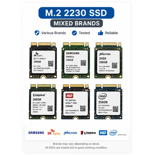 256GB M.2 2230 NVMe (Mixed Brands)